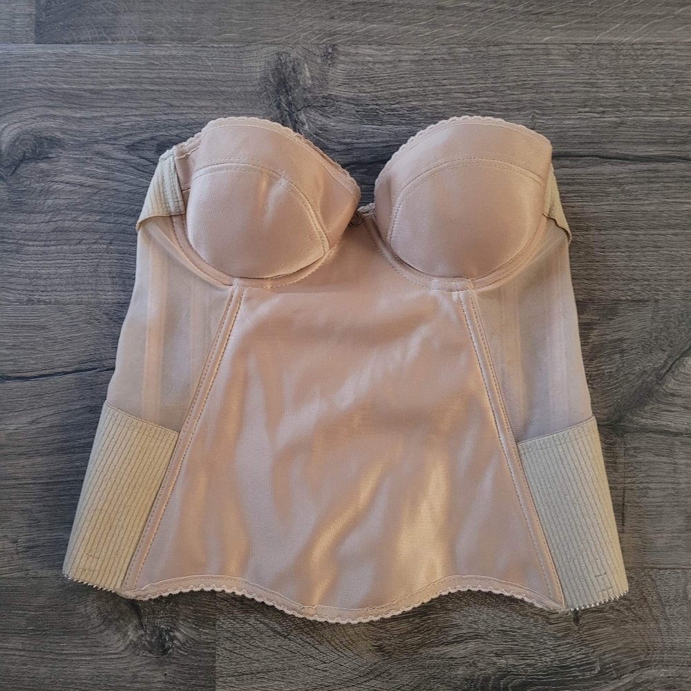 Merry Modes Structured Nude Bustier Sz 34B